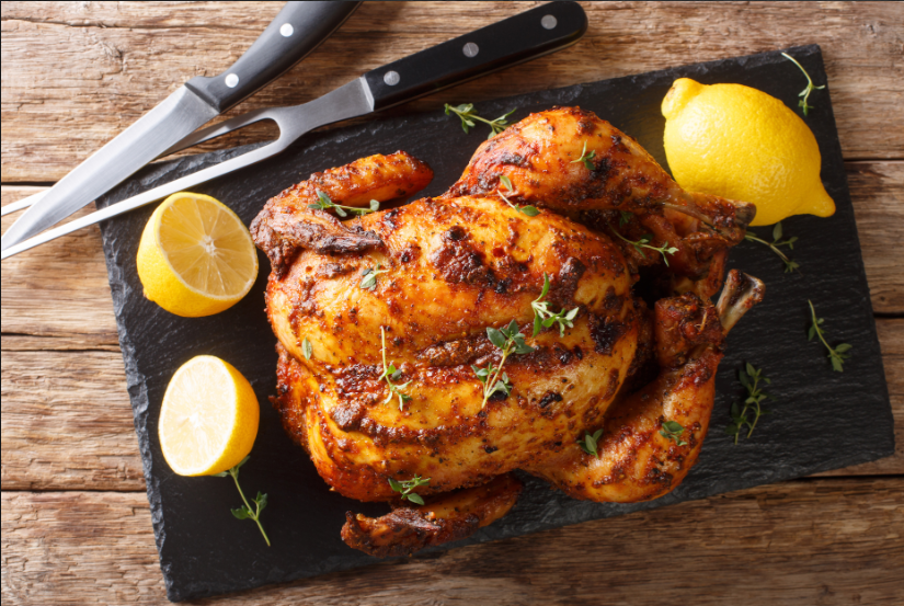 Image de 1/2 Poulet braisé (Au feu de bois)