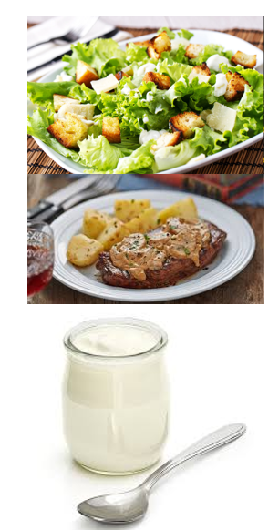 Image de Salade César + Steak grillé sauce champignon + Mimi's Yaourt Nature